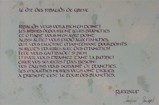 Le Dit des Ribauds de Gr�ve