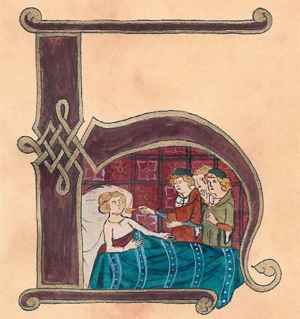 Lettrine H (Hypocrate)